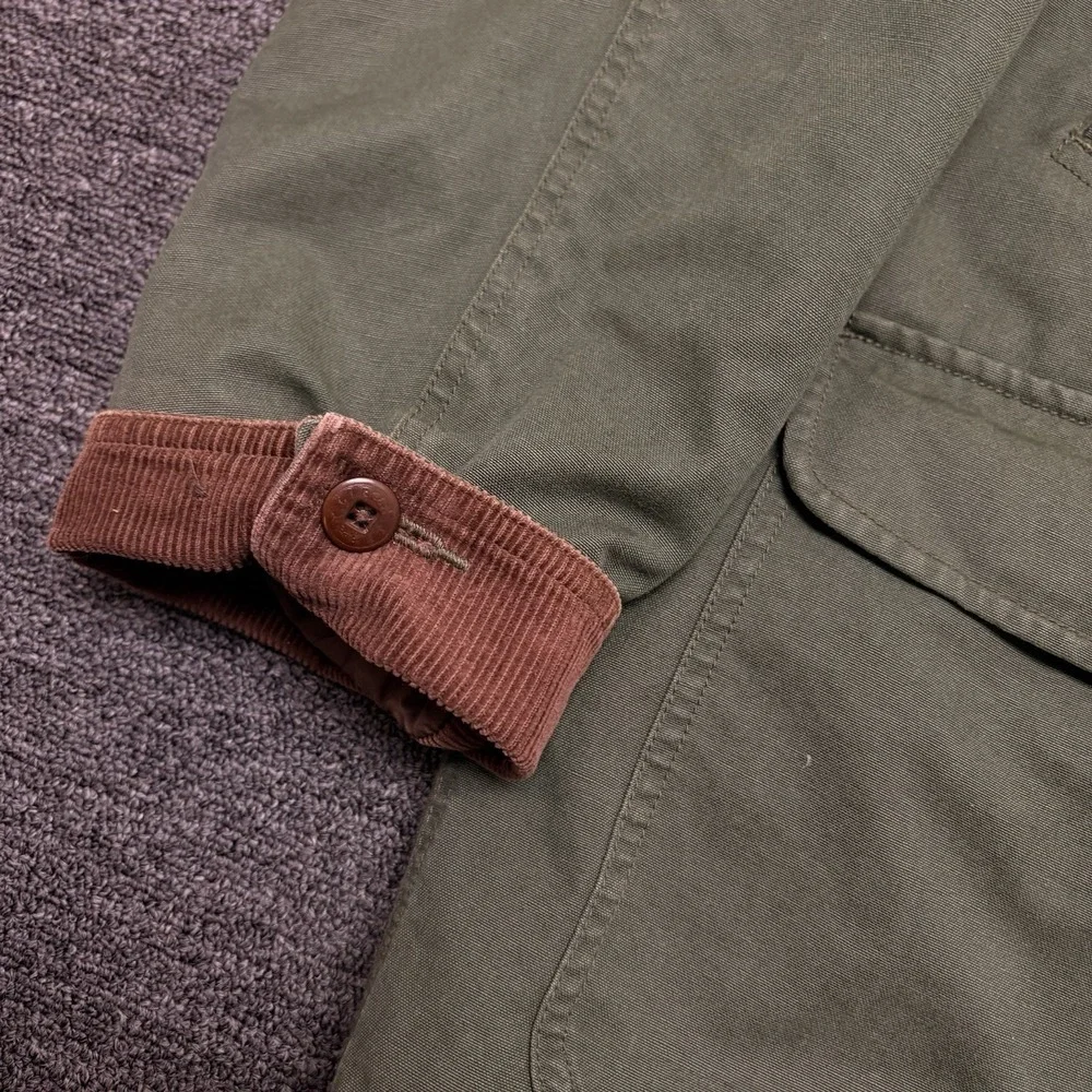 LL Bean Men's Chore Jacket VTG Sherpa Fleece Lined Barn Coat Canvas XL EUC